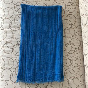 Ann Taylor Teal Crinkled Scarf / Pashmina
